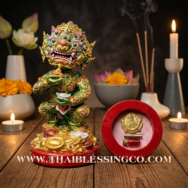 ✨🔥 Sacred Si Hu Ha Ta (The Deity of Great Fortune) – Maha Heng Edition Kruba Kamfan, Wat Ko Choke (2023) – The High-Velocity Engine for Extraordinary Wealth, Sovereign Aura, and Absolute Victory!