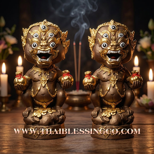 🔥 Sacred "Si Hu Ha Ta" (The Deity of Infinite Wealth) – Samrit Bronze Edition: Arjan Subin Na Na Thong (2023) – The Masterpiece Engine for Sovereign Fortune, Hypnotic Charm, and Commercial Victory!