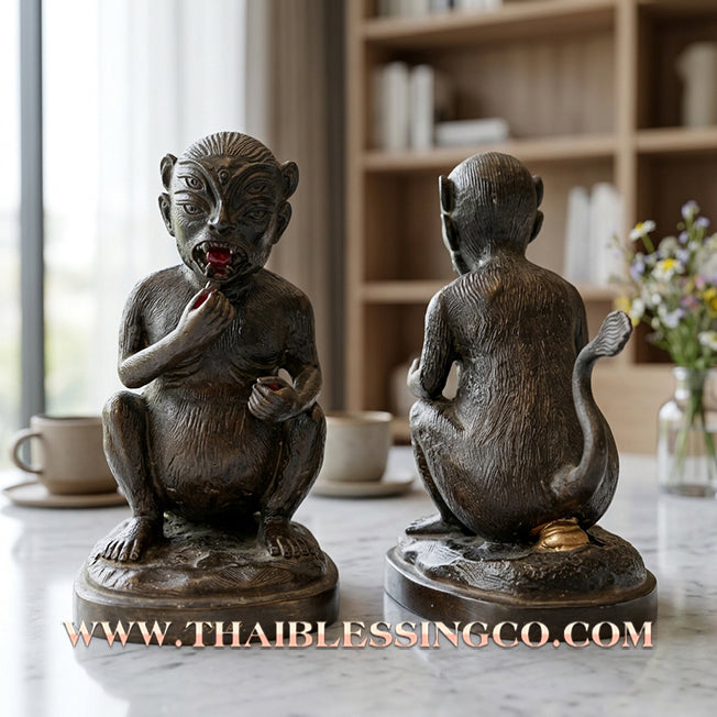 🔥 Sacred "Si Hu Ha Ta" (The Deity of Infinite Wealth) – Samrit Bronze Edition: Wat Phra Bat Huay Tom (2011) – The Timeless Engine for Sovereign Abundance, Commercial Victory, and Massive Fortune!