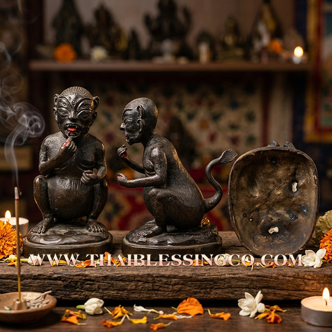🔥 Sacred "Si Hu Ha Ta" (The Deity of Infinite Wealth) – Samrit Bronze Edition: Wat Phra Bat Huay Tom (2011) – The Timeless Engine for Sovereign Abundance, Commercial Victory, and Massive Fortune!