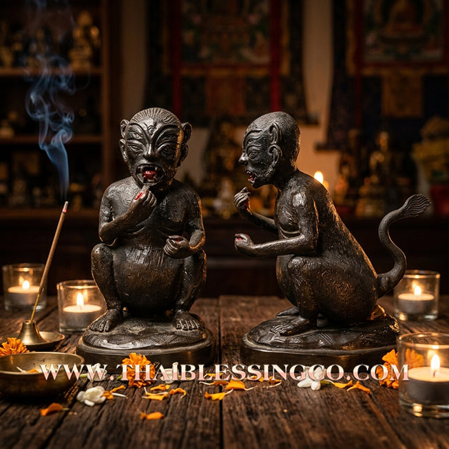 🔥 Sacred "Si Hu Ha Ta" (The Deity of Infinite Wealth) – Samrit Bronze Edition: Wat Phra Bat Huay Tom (2011) – The Timeless Engine for Sovereign Abundance, Commercial Victory, and Massive Fortune!