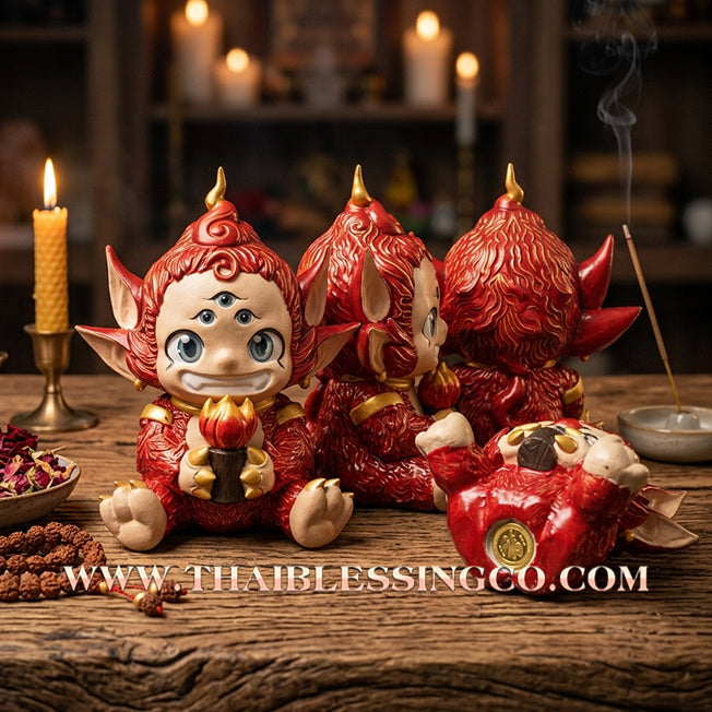 🔥 Sacred "Si Hu Ha Ta" (The Deity of Miraculous Fortune) – Fah Prathan Edition: Phra Khru Palat Thanaphat, Wat Thammachai Mongkol (2026) – The Divine Engine for Heaven-Sent Wealth, Sovereign Command, and Absolute Prosperity!