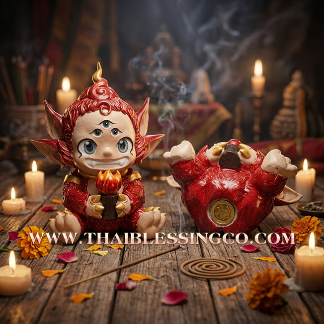 🔥 Sacred "Si Hu Ha Ta" (The Deity of Miraculous Fortune) – Fah Prathan Edition: Phra Khru Palat Thanaphat, Wat Thammachai Mongkol (2026) – The Divine Engine for Heaven-Sent Wealth, Sovereign Command, and Absolute Prosperity!