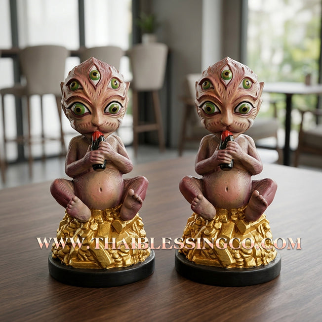 🔥 Sacred "Si Hu Ha Ta" (The Deity of Miraculous Fortune) – High-Grade Resin Edition: Luang Pu Chan, Wat Peri Phichai (2021) – The Master Tool for Rapid Wealth, Infinite Trade, and Sovereign Charisma!