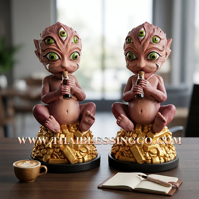 🔥 Sacred "Si Hu Ha Ta" (The Deity of Miraculous Fortune) – High-Grade Resin Edition: Luang Pu Chan, Wat Peri Phichai (2021) – The Master Tool for Rapid Wealth, Infinite Trade, and Sovereign Charisma!