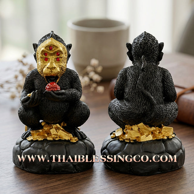🔥 Sacred "Si Hu Ha Ta" (The Deity of Miraculous Fortune) – Mineral Ore with Golden Face Edition: Kruba Nuea Rit, Wat Tha Nak (2018) – The Primal Engine for Extreme Wealth, Sovereign Authority, and Unstoppable Prosperity!