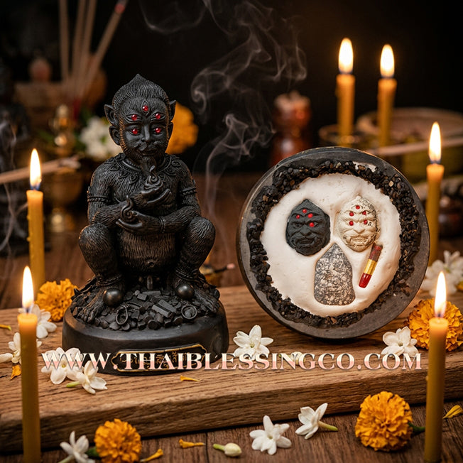 🔥 Sacred "Si Hu Ha Ta" (The Deity of Miraculous Fortune) – Mystical Mineral Ore Edition: Kruba Nuea Rit, Wat Tha Nak (2018) – The Primal Engine for Extreme Wealth, Sovereign Authority, and Unstoppable Prosperity!