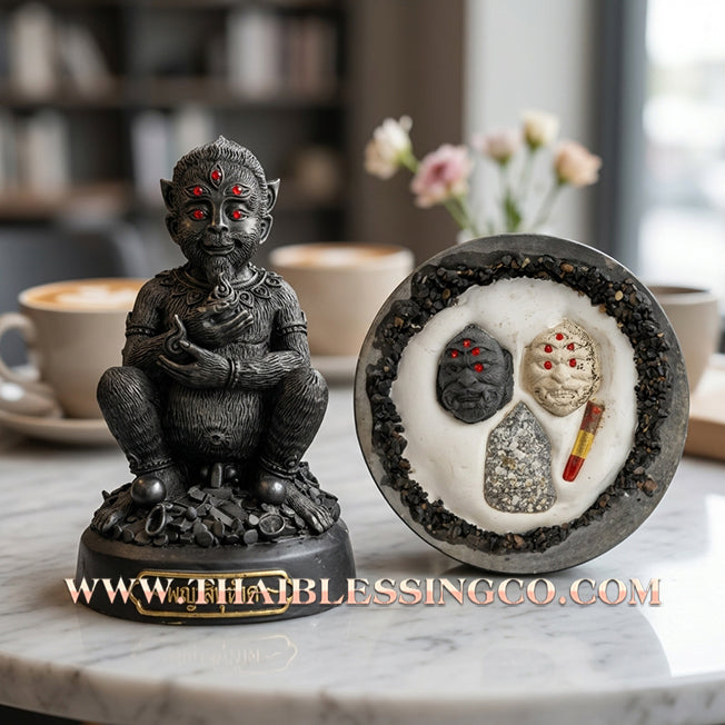 🔥 Sacred "Si Hu Ha Ta" (The Deity of Miraculous Fortune) – Mystical Mineral Ore Edition: Kruba Nuea Rit, Wat Tha Nak (2018) – The Primal Engine for Extreme Wealth, Sovereign Authority, and Unstoppable Prosperity!
