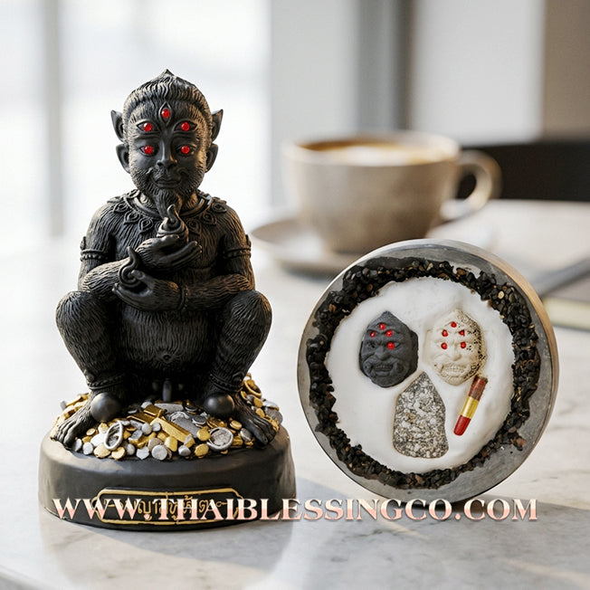 🔥 Sacred "Si Hu Ha Ta" (The Deity of Miraculous Fortune) – Mystical Mineral Ore Edition: Kruba Nuea Rit, Wat Tha Nak (2018) – The Primal Engine for Extreme Wealth, Sovereign Authority, and Unstoppable Prosperity!
