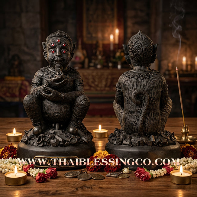 🔥 Sacred "Si Hu Ha Ta" (The Deity of Miraculous Fortune) – Mystical Mineral Ore Edition: Kruba Nuea Rit, Wat Tha Nak (2018) – The Primal Engine for Extreme Wealth, Sovereign Authority, and Unstoppable Prosperity!