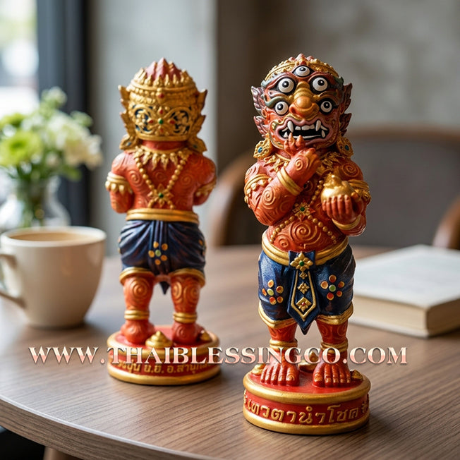 ✨🔥 Sacred "Si Hu Ha Ta" (The Deity of Miraculous Fortune) – Ruay Charoen Edition: Kruba Boonyang, Wat Huay Nam Un (2024) – The Supreme Engine for Prosperous Wealth, Sovereign Authority, and Absolute Protection!
