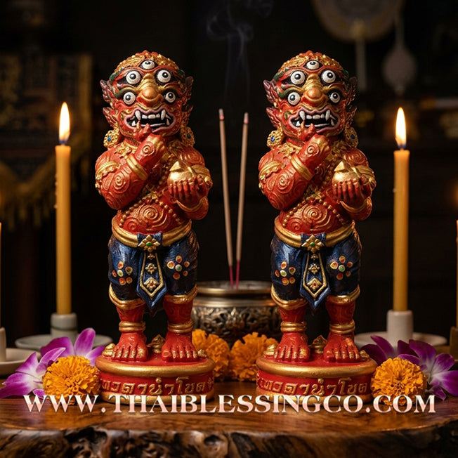 ✨🔥 Sacred "Si Hu Ha Ta" (The Deity of Miraculous Fortune) – Ruay Charoen Edition: Kruba Boonyang, Wat Huay Nam Un (2024) – The Supreme Engine for Prosperous Wealth, Sovereign Authority, and Absolute Protection!