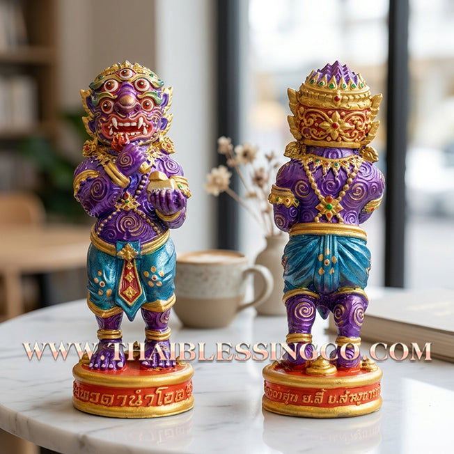 ✨🔥 Sacred "Si Hu Ha Ta" (The Deity of Miraculous Fortune) – Ruay Charoen Edition: Kruba Boonyang, Wat Huay Nam Un (2024) – The Supreme Engine for Prosperous Wealth, Sovereign Authority, and Absolute Protection!