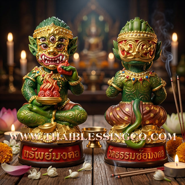✨🔥 Sacred "Si Hu Ha Ta" (The Deity of Miraculous Fortune) – Sub Mongkol Edition: Phra Khru Palat Thanaphat, Wat Thammachai Mongkol (2025) – The Divine Engine for Imperial Wealth, Sovereign Power, and Absolute Protection!