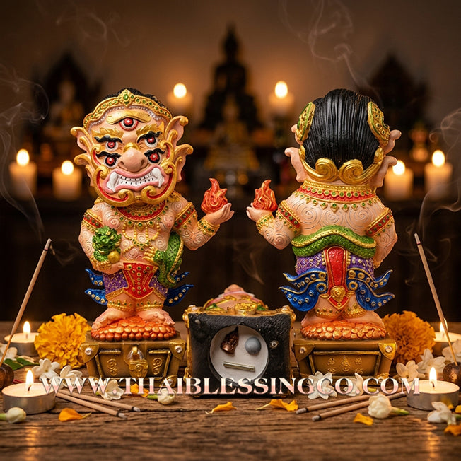 🔥 Sacred "Si Hu Ha Ta" (The Deity of Miraculous Fortune) – Tevada Hai Lap Edition: Arjan Tong, Samnak Phuttha-khun Lanna (2025) – The Grand Engine for Divine Windfalls, Imperial Wealth, and Sovereign Influence!