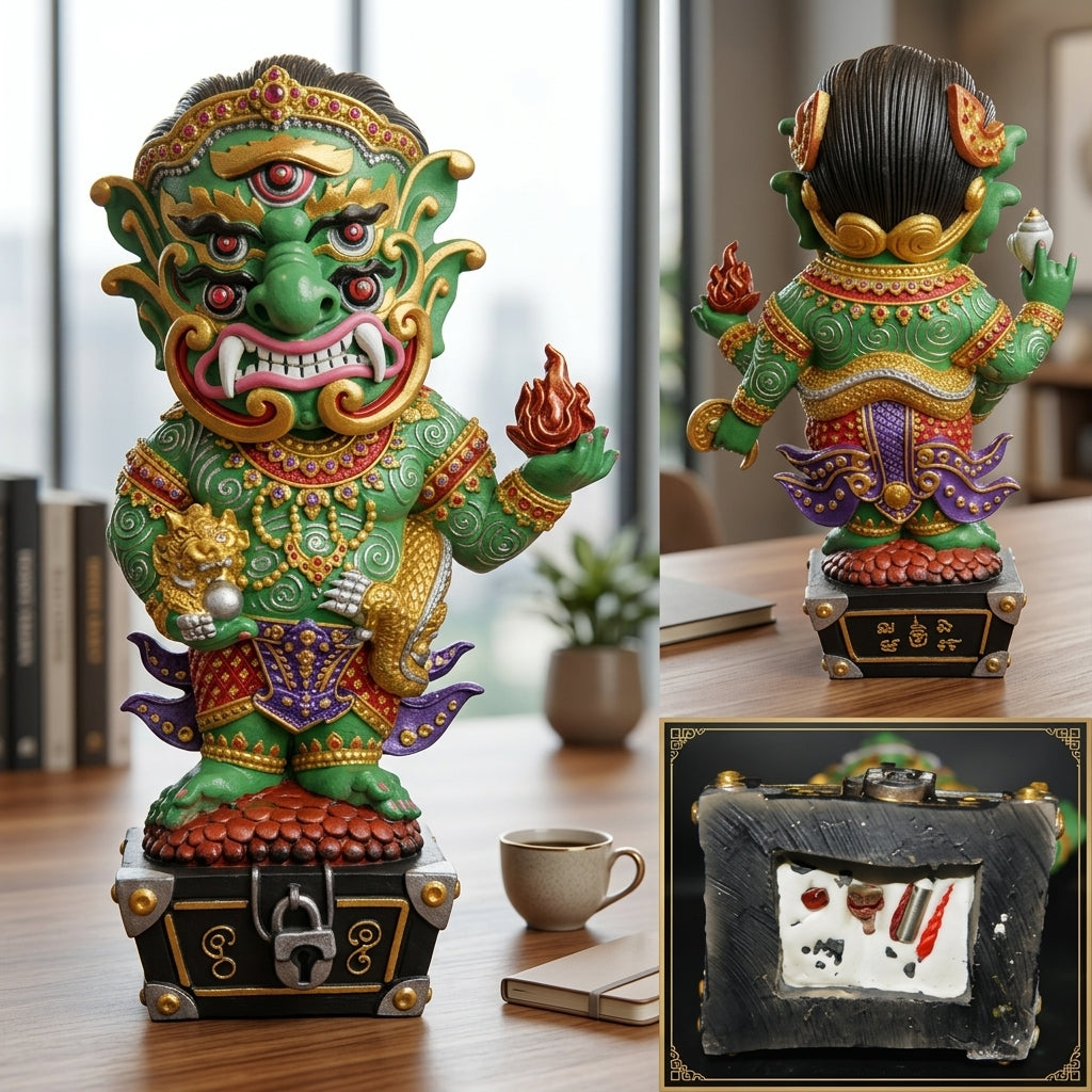 🔥 Sacred "Si Hu Ha Ta" (The Deity of Miraculous Fortune) – Tevada Hai Lap Edition: Arjan Tong, Samnak Phuttha-khun Lanna (2022) – The Grand Engine for Divine Windfalls, Imperial Wealth, and Sovereign Influence!