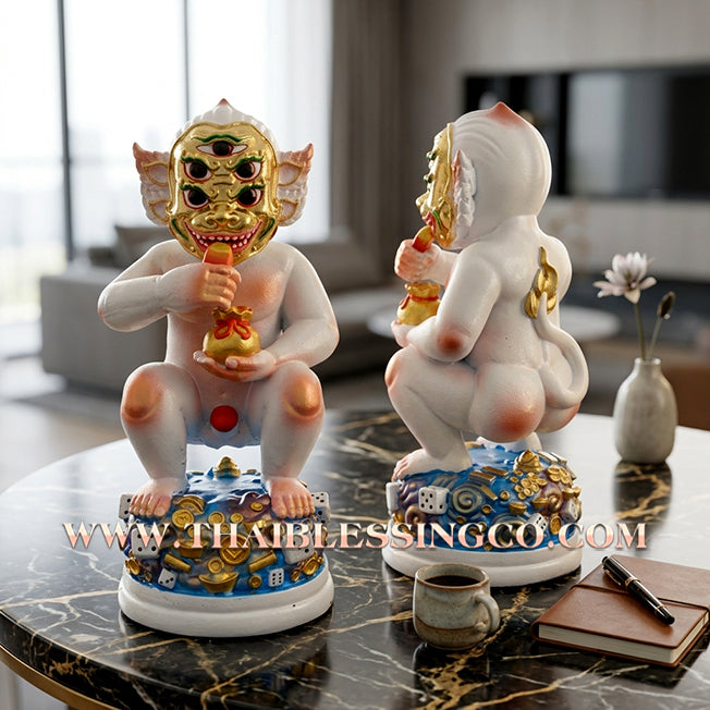 ✨🔥 Sacred "Si Hu Ha Ta" (The Deity of Overflowing Prosperity) – Lamsam Edition: Kruba Kamfan, Wat Ko Choke (2025) – The High-Velocity Engine for Extraordinary Wealth, Sovereign Influence, and Commercial Victory!