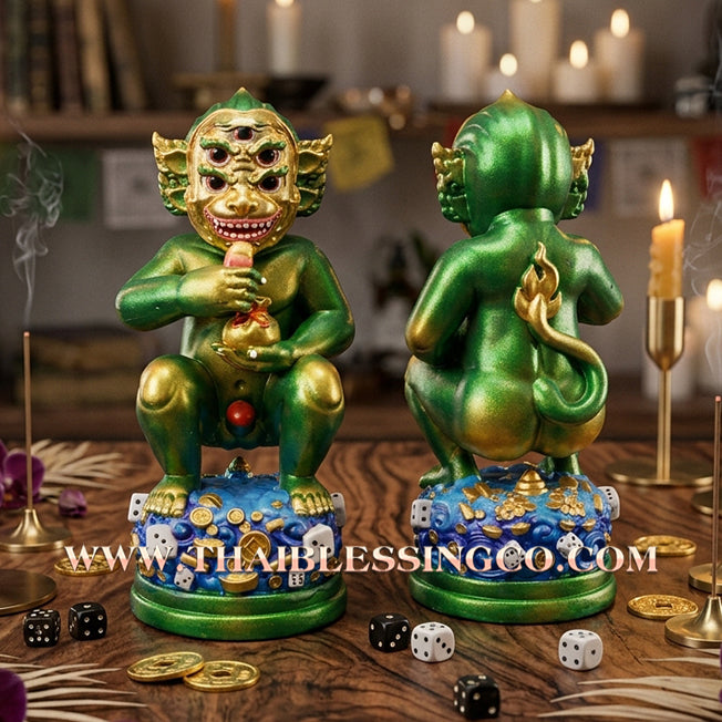 ✨🔥 Sacred "Si Hu Ha Ta" (The Deity of Overflowing Prosperity) – Lamsam Edition: Kruba Kamfan, Wat Ko Choke (2025) – The High-Velocity Engine for Extraordinary Wealth, Sovereign Influence, and Commercial Victory!