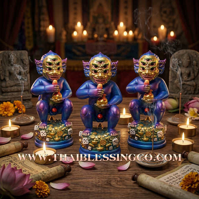 ✨🔥 Sacred "Si Hu Ha Ta" (The Deity of Overflowing Prosperity) – Lamsam Edition: Kruba Kamfan, Wat Ko Choke (2025) – The High-Velocity Engine for Extraordinary Wealth, Sovereign Influence, and Commercial Victory!