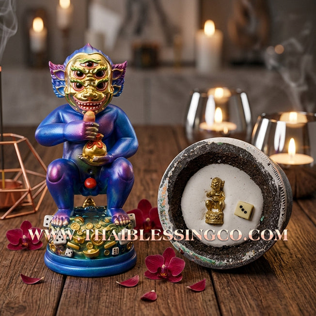 ✨🔥 Sacred "Si Hu Ha Ta" (The Deity of Overflowing Prosperity) – Lamsam Edition: Kruba Kamfan, Wat Ko Choke (2025) – The High-Velocity Engine for Extraordinary Wealth, Sovereign Influence, and Commercial Victory!
