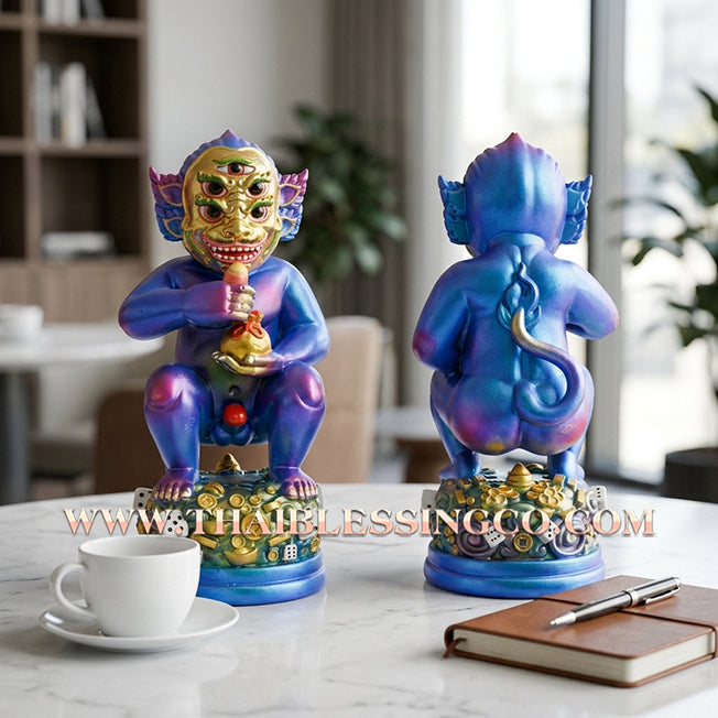 ✨🔥 Sacred "Si Hu Ha Ta" (The Deity of Overflowing Prosperity) – Lamsam Edition: Kruba Kamfan, Wat Ko Choke (2025) – The High-Velocity Engine for Extraordinary Wealth, Sovereign Influence, and Commercial Victory!