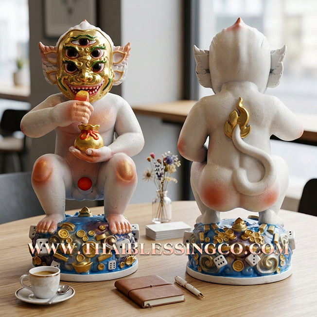 ✨🔥 Sacred "Si Hu Ha Ta" (The Deity of Overflowing Prosperity) – Lamsam Edition: Kruba Kamfan, Wat Ko Choke (2025) – The High-Velocity Engine for Extraordinary Wealth, Sovereign Influence, and Commercial Victory!
