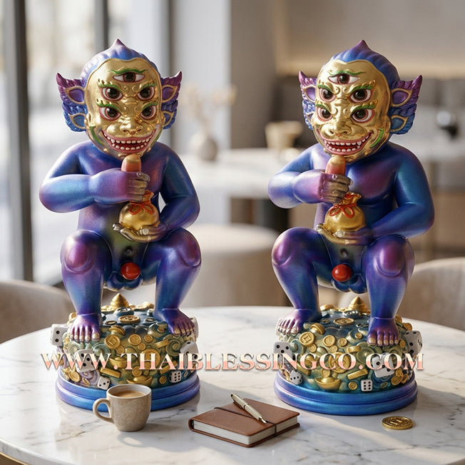 ✨🔥 Sacred "Si Hu Ha Ta" (The Deity of Overflowing Prosperity) – Lamsam Edition: Kruba Kamfan, Wat Ko Choke (2025) – The High-Velocity Engine for Extraordinary Wealth, Sovereign Influence, and Commercial Victory!