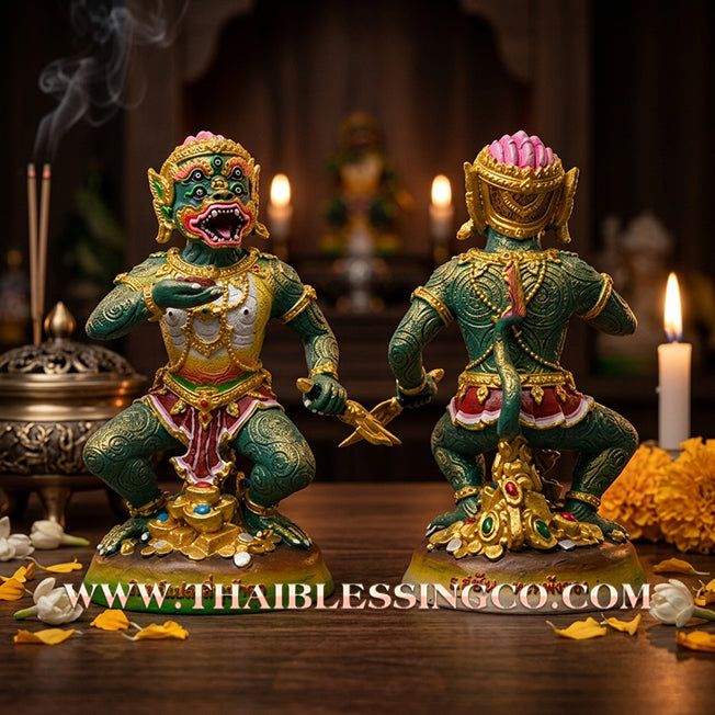 🔥 Sacred "Si Hu Ha Ta" (The Five-Eyed, Four-Eared Deity) – Master Casting Samrit Bronze Edition: Arjan Subin Na Na Thong (2018) – The Ultimate Engine for Windfall Wealth, Infinite Liquidity, and Sovereign Success!