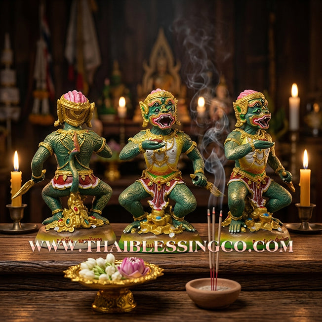 🔥 Sacred "Si Hu Ha Ta" (The Five-Eyed, Four-Eared Deity) – Master Casting Samrit Bronze Edition: Arjan Subin Na Na Thong (2018) – The Ultimate Engine for Windfall Wealth, Infinite Liquidity, and Sovereign Success!