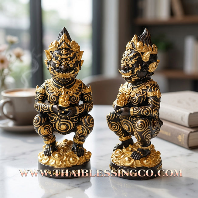 ✨🔥 Sacred "Si Hu Ha Ta" (The Lanna Wealth Deity) – Gold-Leaf Bronze Edition: Kruba Kamfan, Wat Ko Choke (2023) – The Imperial Engine for Supreme Windfalls, Golden Liquidity, and Sovereign Prosperity!