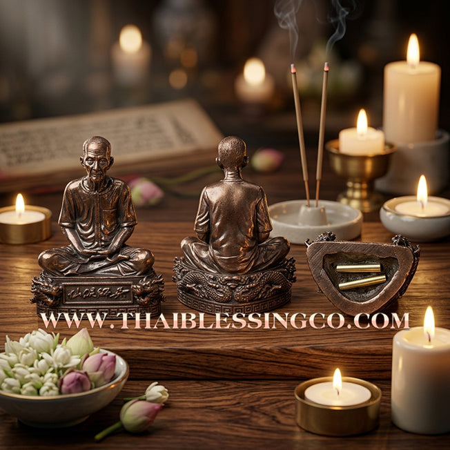⛩️ Sacred "Sian Pae Rong Si" (The Master of the Grain Mill) – Large Print, Satta Alloy Edition: Luang Pu Som, Wat Wang Phae (2017) – The Sovereign Engine for Commercial Victory, Infinite Wealth, and Peerless Charisma!