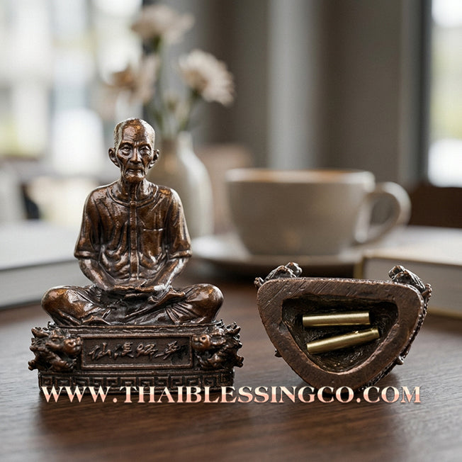 ⛩️ Sacred "Sian Pae Rong Si" (The Master of the Grain Mill) – Large Print, Satta Alloy Edition: Luang Pu Som, Wat Wang Phae (2017) – The Sovereign Engine for Commercial Victory, Infinite Wealth, and Peerless Charisma!