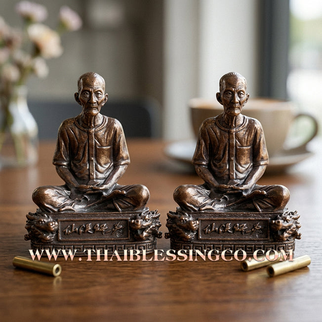 ⛩️ Sacred "Sian Pae Rong Si" (The Master of the Grain Mill) – Large Print, Satta Alloy Edition: Luang Pu Som, Wat Wang Phae (2017) – The Sovereign Engine for Commercial Victory, Infinite Wealth, and Peerless Charisma!