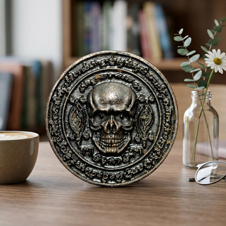 🕵️‍♂️ Sacred "Siddhi Chok" Whispering Spirit Medallion - The Divine Scout & Fortune Warner (Collector's Series) - Consecrated by Master Panuthep & Arjan Reed (Phor Phet) - Blackened Bronze Finish