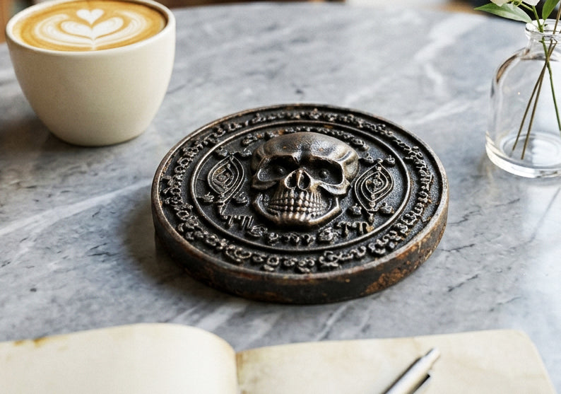 🕵️‍♂️ Sacred "Siddhi Chok" Whispering Spirit Medallion - The Divine Scout & Fortune Warner (Collector's Series) - Consecrated by Master Panuthep & Arjan Reed (Phor Phet) - Blackened Bronze Finish