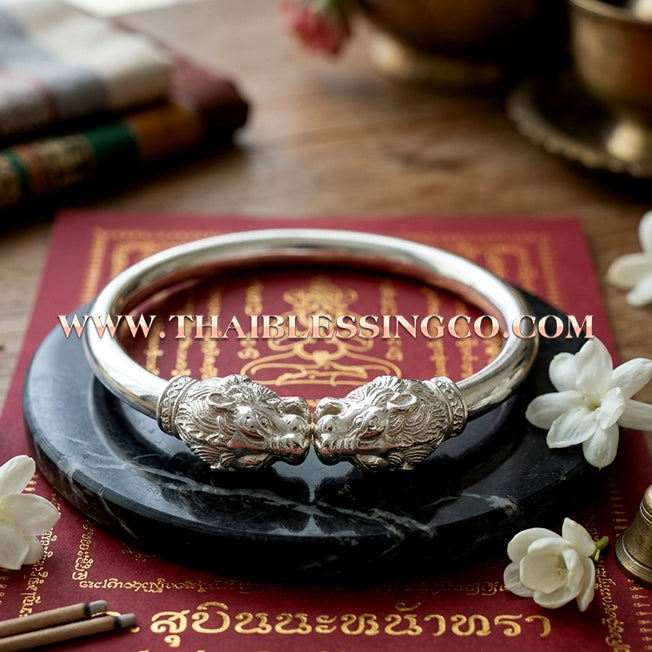 ✨🕉️ Sacred Silver-Plated Bronze "Sihuhuata Millionaire" Bracelet: Master Achan Subin Na Na Thong (2016 Exclusive Edition) – The Legendary Lanna Talisman for Turning Coal into Gold and Manifesting Billionaire Wealth