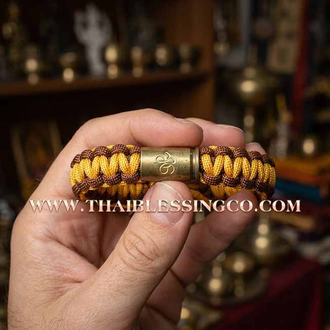 ✨🕉️ Sacred "Takrud Luk Puen" (Bullet Shell) Protection Bracelet: Luang Pu Rit, Wat Chonprathan Ratchadamri (2004 Exclusive Edition) – The Legendary "Kong Grapan" Shield for Absolute Safety, Invincibility, and Commanding Authority