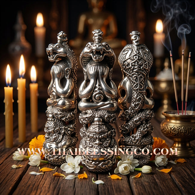 🛡️ Sacred "Takrut Maha Yant Na 108" – Alpaca Silver Edition: Phor Than Kloy, Wat Phukhaothong (2013) – The Ultimate Southern Sorcery Shield for Absolute Protection, Commanding Authority, and Infinite Financial Growth!