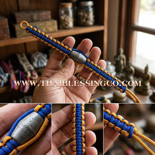 ✨🕉️ Sacred "Takua Ouan" Alchemical Lead Takrut Bracelet – Setthee 1000 Lan Edition: Luang Pu Key, Wat Sri Lamyong (2008 Exclusive) – The Ultimate Guardian Talisman for Absolute Protection, Wealth Stability, and Spiritual Armor