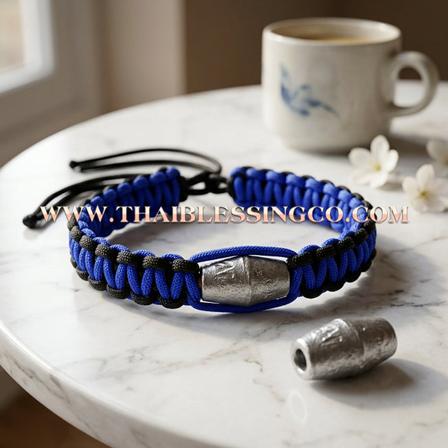 ✨🕉️ Sacred "Takua Ouan" Alchemical Lead Takrut Bracelet – Setthee 1000 Lan Edition: Luang Pu Key, Wat Sri Lamyong (2008 Exclusive) – The Ultimate Guardian Talisman for Absolute Protection, Wealth Stability, and Spiritual Armor