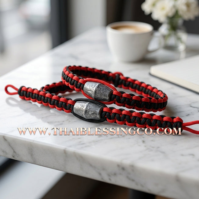 ✨🕉️ Sacred "Takua Ouan" Alchemical Lead Takrut Bracelet – Setthee 1000 Lan Edition: Luang Pu Key, Wat Sri Lamyong (2008 Exclusive) – The Ultimate Guardian Talisman for Absolute Protection, Wealth Stability, and Spiritual Armor