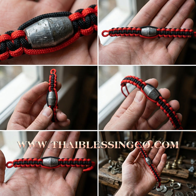 ✨🕉️ Sacred "Takua Ouan" Alchemical Lead Takrut Bracelet – Setthee 1000 Lan Edition: Luang Pu Key, Wat Sri Lamyong (2008 Exclusive) – The Ultimate Guardian Talisman for Absolute Protection, Wealth Stability, and Spiritual Armor