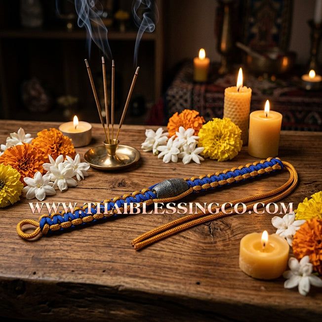 ✨🕉️ Sacred "Takua Ouan" Alchemical Lead Takrut Bracelet – Setthee 1000 Lan Edition: Luang Pu Key, Wat Sri Lamyong (2008 Exclusive) – The Ultimate Guardian Talisman for Absolute Protection, Wealth Stability, and Spiritual Armor