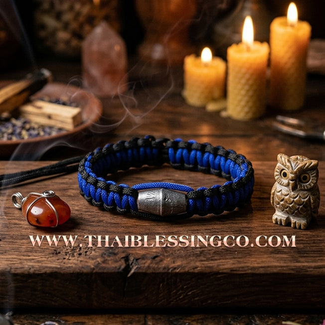 ✨🕉️ Sacred "Takua Ouan" Alchemical Lead Takrut Bracelet – Setthee 1000 Lan Edition: Luang Pu Key, Wat Sri Lamyong (2008 Exclusive) – The Ultimate Guardian Talisman for Absolute Protection, Wealth Stability, and Spiritual Armor
