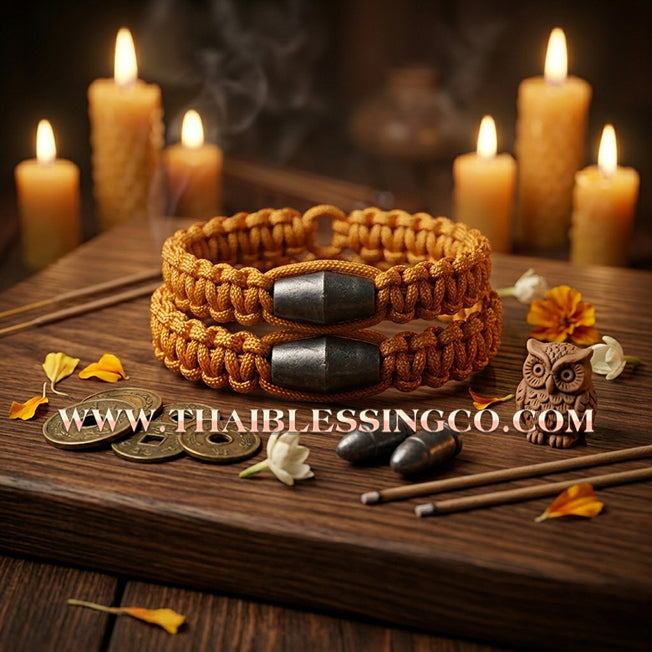 ✨🕉️ Sacred "Takua Ouan" Alchemical Lead Takrut Bracelet – Setthee 1000 Lan Edition: Luang Pu Key, Wat Sri Lamyong (2008 Exclusive) – The Ultimate Guardian Talisman for Absolute Protection, Wealth Stability, and Spiritual Armor