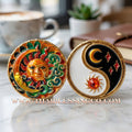 ☀️🌙 Sacred "Tawan Um Chan" (Sun Embracing the Moon) – Gold-Plated Samrit with Vibrant Enamel: Luang Pu Porn, Wat Khlong Men (2021) – The Ultimate Talisman for Universal Harmony, Day-and-Night Wealth, and Irresistible Magnetic Charm!