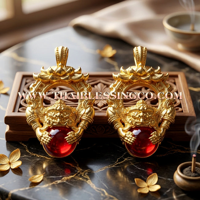 🌑 Sacred "Thammarong Rahu" (The Ring of Rahu) – Gold-Plated Samrit: Luang Pu Leng, Wat Nong Kae (2024) – The Ultimate Celestial Shield for Overcoming Obstacles, Turning Bad Luck into Riches, and Commanding Absolute Authority!