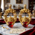 🌑 Sacred "Thammarong Rahu" (The Ring of Rahu) – Gold-Plated Samrit: Luang Pu Leng, Wat Nong Kae (2024) – The Ultimate Celestial Shield for Overcoming Obstacles, Turning Bad Luck into Riches, and Commanding Absolute Authority!
