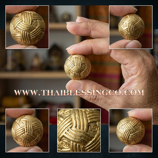 ✨🕉️ Sacred "Thong Chanuan" Takraw Wealth Trap Bracelet: Luang Pu Maen, Samnak Song Khao Chan (2022 Exclusive Edition) – The Ultimate Alchemical Talisman for Trapping Riches, Infinite Abundance, and Divine Protection