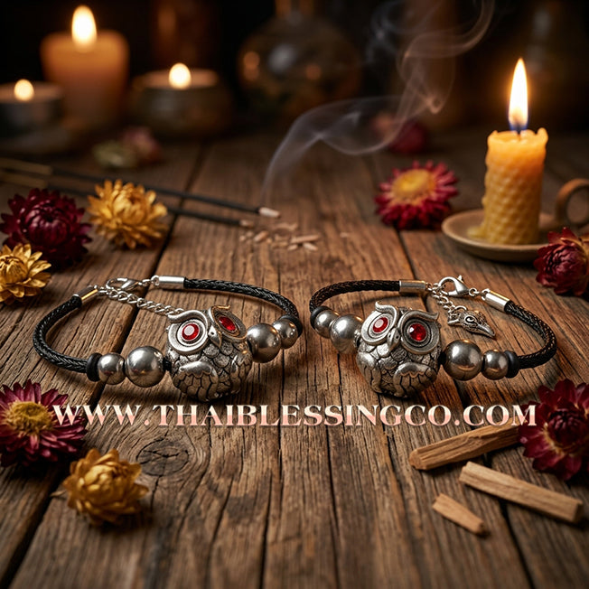 ✨🕉️ Sacred "Thong Khao" Phaya Nok Thue Thue (Great Wealth-Calling Owl): Kruba Tao, Wat Ubosot Ban Lao (2020 Exclusive Edition) – The Ultimate Lanna Talisman for Precision Profit, Commercial Victory, and Infinite Abundance